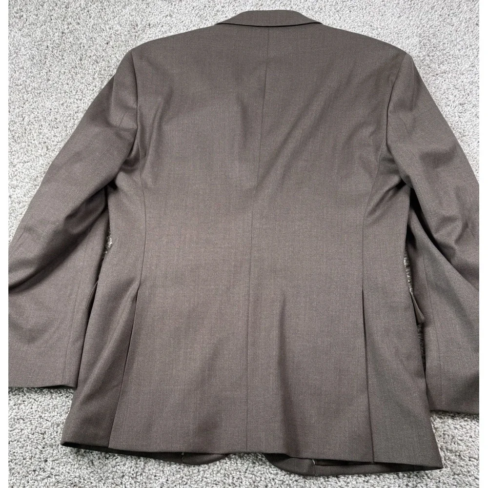 Jos A Bank Tailored Fit‎ Blazer Brown Wool Measures Size 38 Pants 33x29 Read